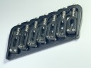 Hipshot Multiscale Fixed Guitar Bridge Black 7 String