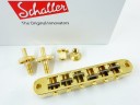 Schaller GTM KTS Tune-O-Matic Guitar Bridge Gold Reverse