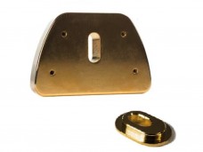 Towner V Block With Hinge Plate Adaptor Gold