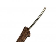 Cloth Covered 22 Gauge Wire Solid Core Brown per Meter