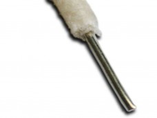 Cloth Covered 22 Gauge Wire Solid Core White per Meter