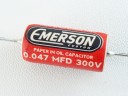 Emerson Paper In Oil Capacitor 0.047MFD 300V