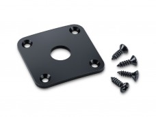 Schaller Jack Plate Black Chrome 15190400 Schaller Jack Plate Black Chrome 15190400