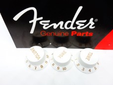 Fender Stratocaster Knobs White 0992035000