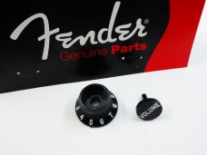 Fender Stratocaster S-1 Knob Set Black 0059267029