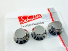 Schaller Stratocaster Knobs Ruthenium