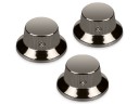 Schaller Stratocaster Knobs 6,35mm Ruthenium 15060600