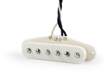 Fralin Stratocaster Split Steel Pole Guitar Bridge Pickup Parchment