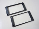 Guitar Pickup Flat Mounting Ring Set Black