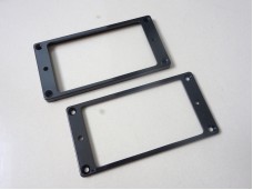 Guitar Pickup Flat Mounting Ring Set Black