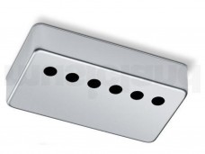 Schaller Humbucker Guitar Neck Pickup Cover 6-hole Satin Chrome 17010304