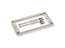 Schaller Pickup Frame Single Hole Nickel Curved Flat 17040112 Schaller Pickup Frame Single Hole Nickel Curved Flat 17040112