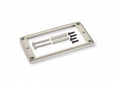 Schaller Pickup Frame Single Hole Nickel Curved Flat 17040112