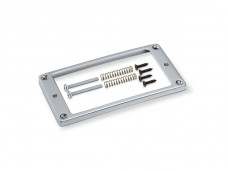 Schaller Pickup Frame Single Hole Satin Chrome Curved Flat 17040312