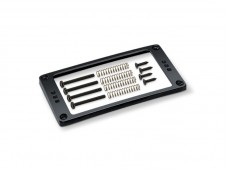 Schaller Pickup Frame Triple Holes Black Chrome Curved Flat 17020412