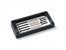 Schaller Pickup Frame Triple Holes Black Chrome Straight High 17020413