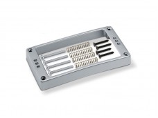 Schaller Pickup Frame Triple Holes Satin Chrome Curved High 17020314