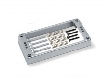 Schaller Pickup Frame Triple Holes Satin Chrome Straight High 17020313